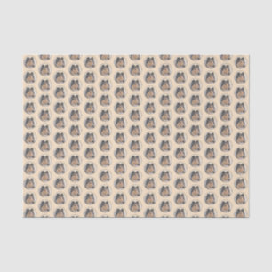 Collie (Rough) Malerei - Niedliche Original Hunde Seidenpapier