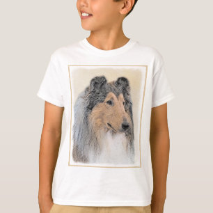 Collie (Rough) Malerei - Niedliche Original Hunde  T-Shirt