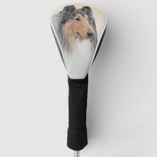 Collie (Rough) Malerei - Niedliche Original Hundek Golf Headcover