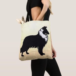 Collie-Silhouette Tasche