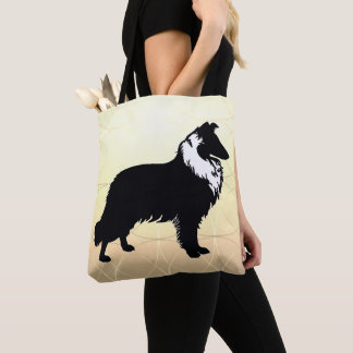 Collie Silhouette  Tasche