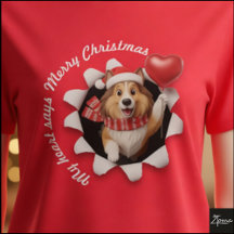 Collie-Welpe-Weihnachten-Herz-Schal-Fluffig