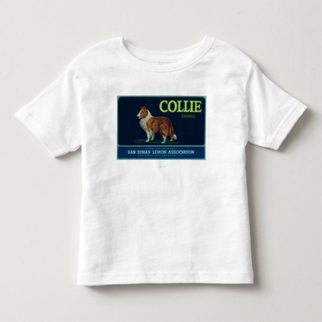 Collie-Zitrone LabelSan Dimas, CA Kleinkind T-shirt (Vorderseite)