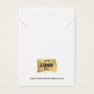 Collier Ajouter Votre Logo Carte d'affichage Bijou