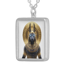 Anubis Jackal Pendant Necklace | Ancient Egyptian 