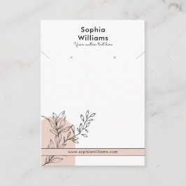 Collier Boho Pastel moderne & Carte d'affichage