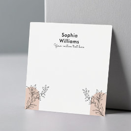 Collier Boho Pastel moderne & Carte d'affichage