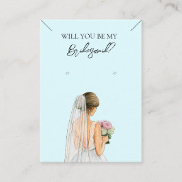 Collier Bridesmaid & Carte d'affichage pour bijoux