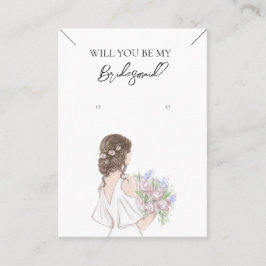 Collier Bridesmaid & Carte d'affichage pour bijoux
