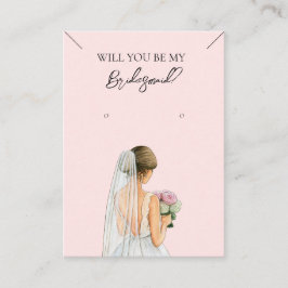 Collier Bridesmaid & Carte d'affichage pour bijoux