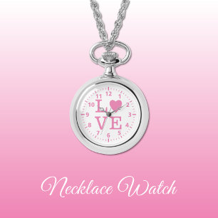 Collier d'amour rose et blanc
