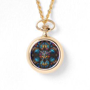 Collier d'art en vitrail Abstrait