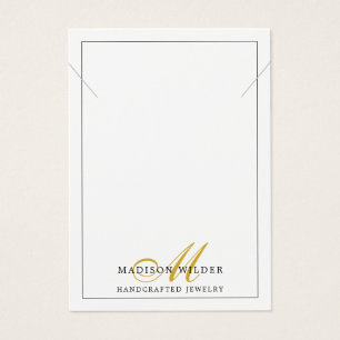 Collier de bijoux Monogramme en or blanc moderne