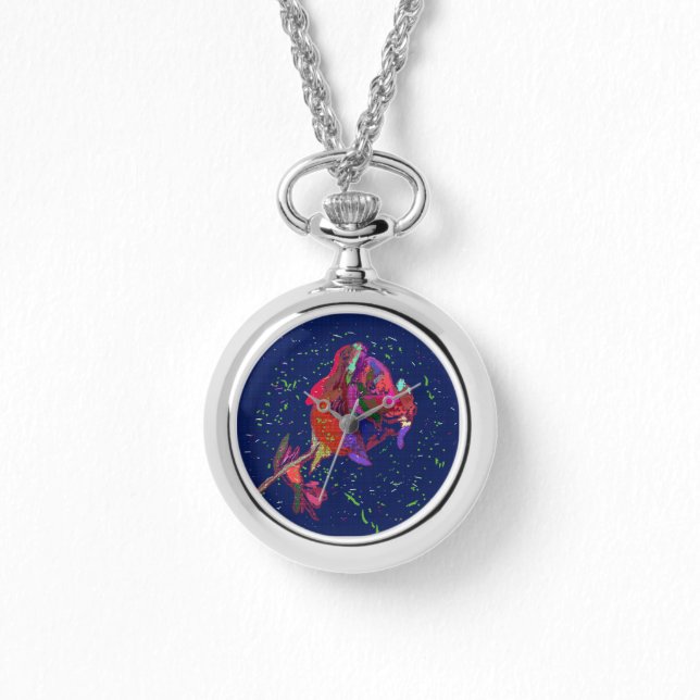 Collier de fleurs colorées (Recto)