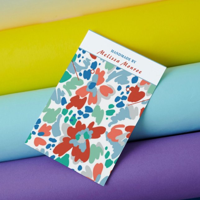 Collier de fleurs d'aquarelle portant bijoux (Créateur téléchargé)