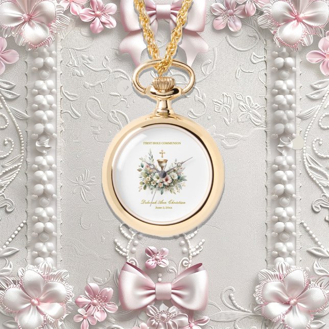 Collier de la première communion du chalace floral (Créateur téléchargé)