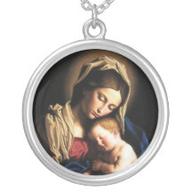 Collier de Madonna et d'enfant