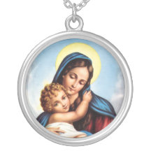 Collier de Madonna et d'enfant