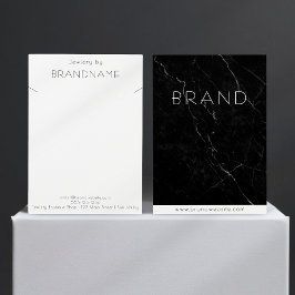 Collier de marbre noir Bijoux Carte d'affichage