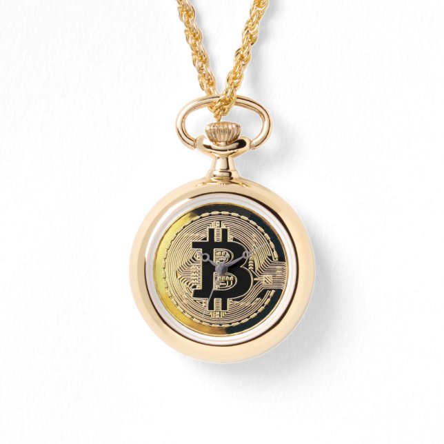 collier de montre en or bitcoin (Recto)