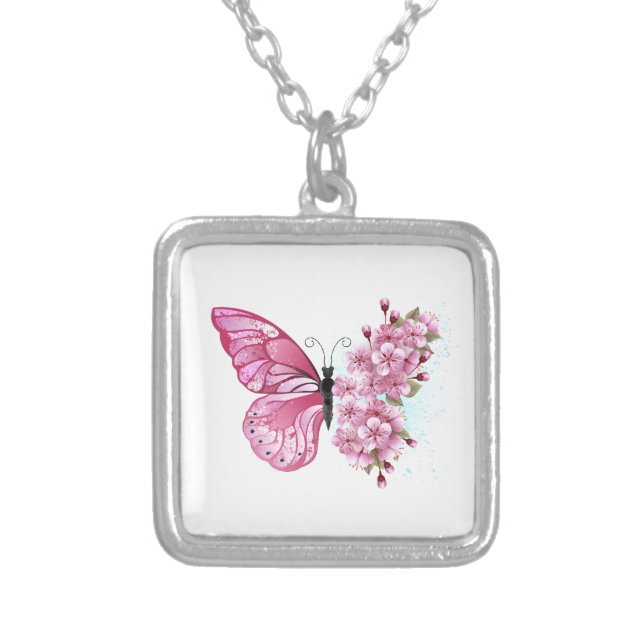 Collier Flower Butterfly (Devant)