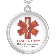 Collier Médicale d'allergie aux arachides