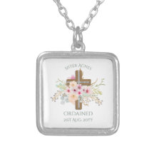 NUN - Ordination ou anniversaire - Croix florale