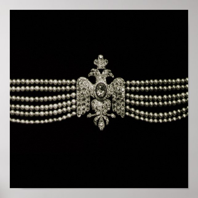 Collier rose Cartierr ~ Imprimer / Poster (Devant)