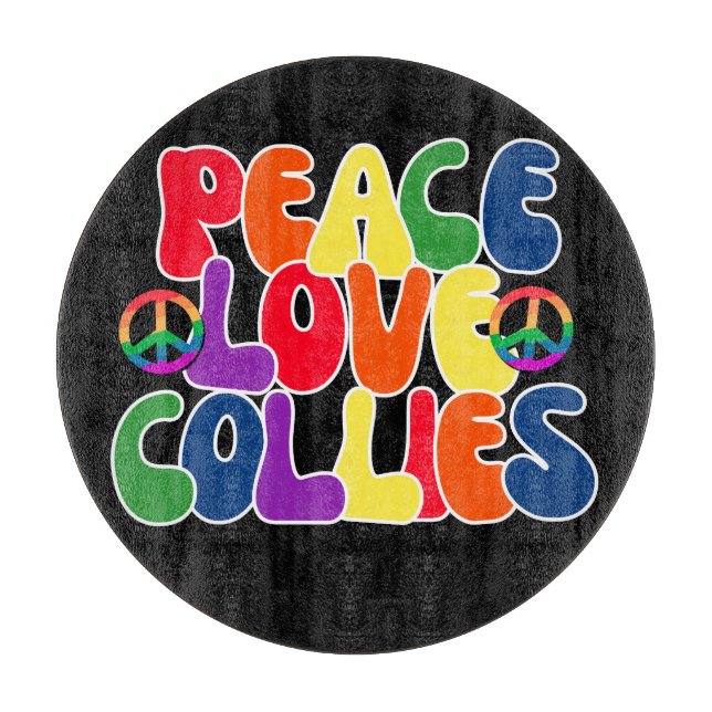 Colliese zur Liebe des Friedens Schneidebrett (Vorderseite)