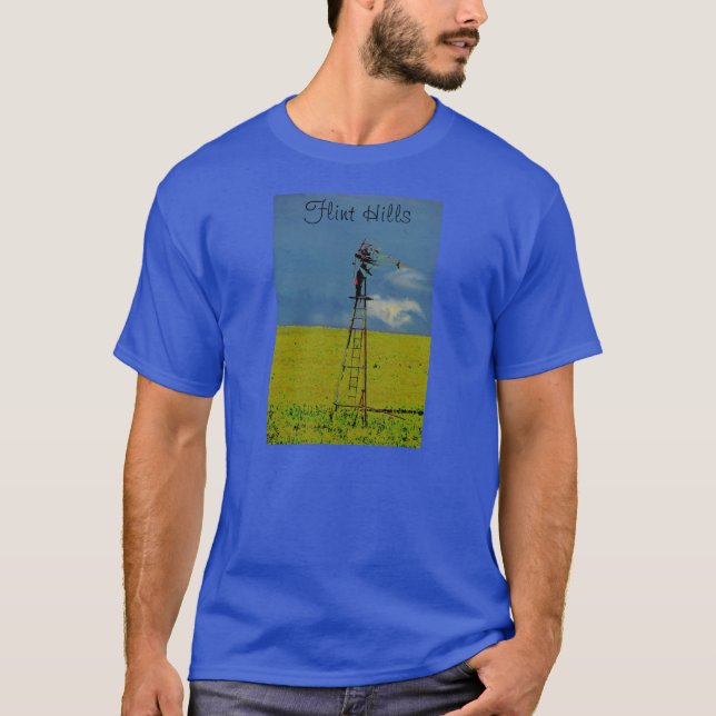 Collines de silex de T-shirt du Kansas (Devant)