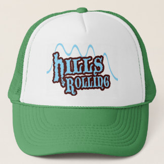 Collines roulant le casquette vert de camionneur