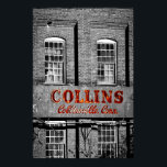 Collins Ax Poster<br><div class="desc">Altes und kaputtes Neonzeichen auf der Seite der alten Collins Ax-Fabrik in Collinsville CT von Fotograf Walter Felix</div>