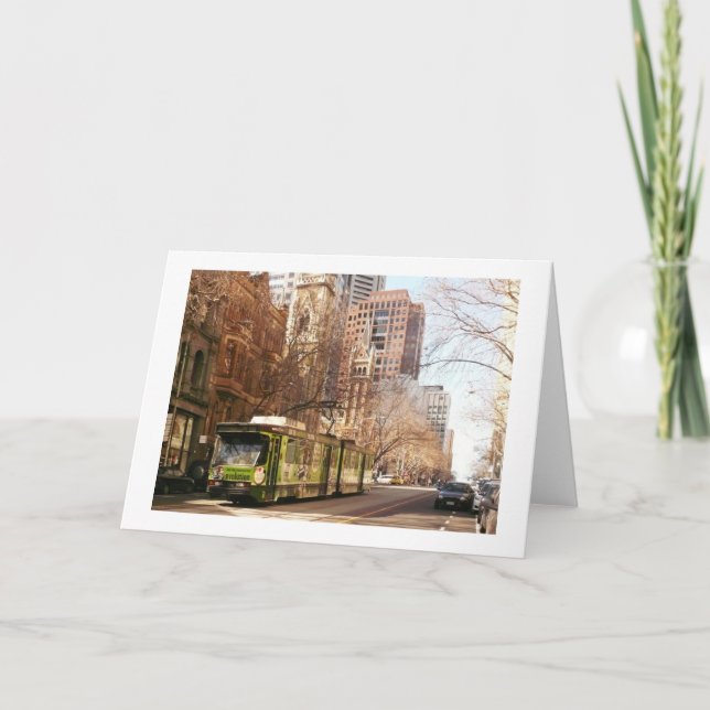 Collins Street Melbourne Karte (Vorderseite)