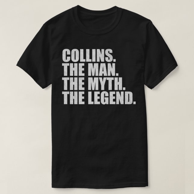 CollinsCollins Familienname Collins Nachname Colli T-Shirt (Design vorne)