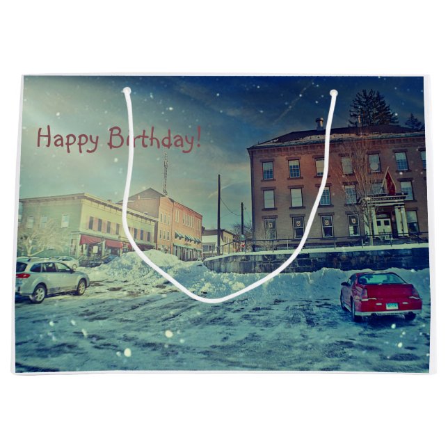 Collinsville Birthday Große Geschenktüte (Vorderseite)