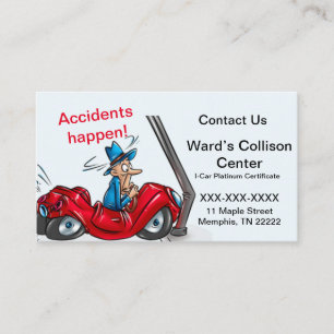 Collision Center Car Repair Business Card Visitenkarte