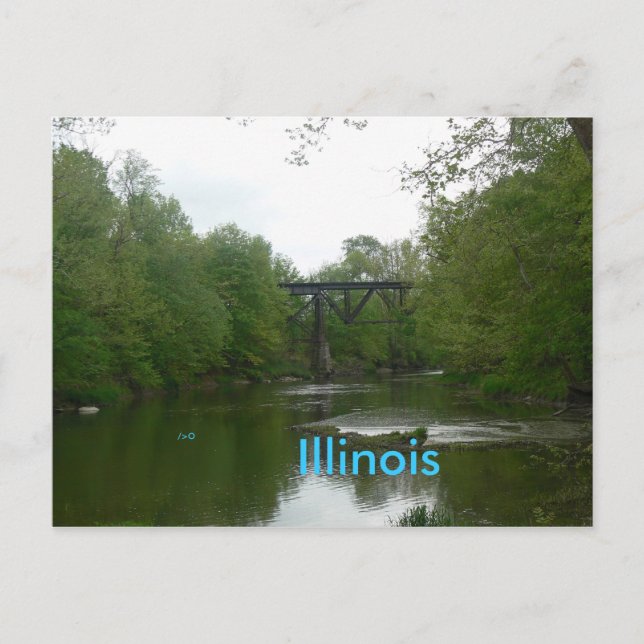 Collisontrestle Illinois, Postkarte (Vorderseite)