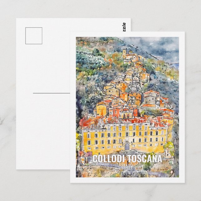 Collodi Toscana Italien Reisen Postkarte (Vorne/Hinten)