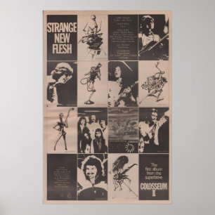 COLLOSEUM 2 Poster - 1976 original NME - Seltsam