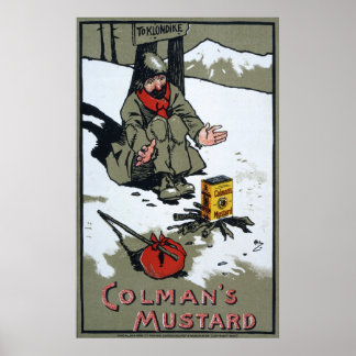 Colmans Erwärmung Senf, 1900 Poster