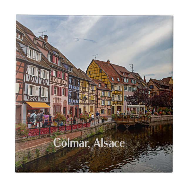 Colmar, Elsass, Frankreich Fliese (Vorderseite)