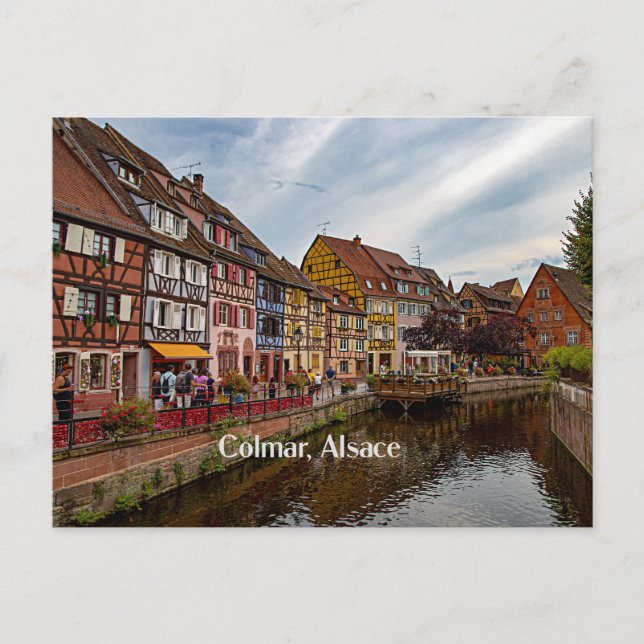 Colmar, Elsass, Frankreich landschaftliches Foto Postkarte (Vorderseite)