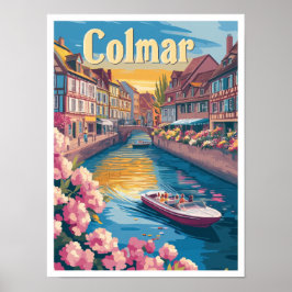 Colmar France Art Vintage Poster