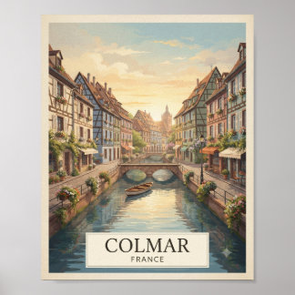 Colmar Frankreich Vintage Reiseposter Poster