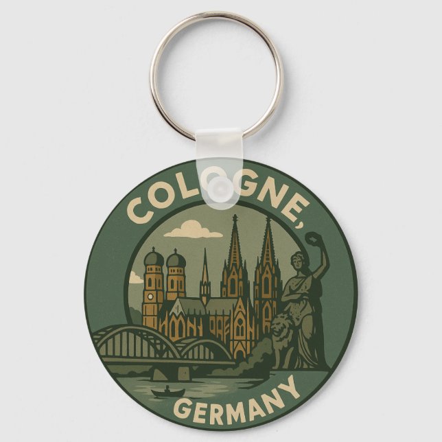 Cologne Germany City Art Schlüsselanhänger (Vorderseite)
