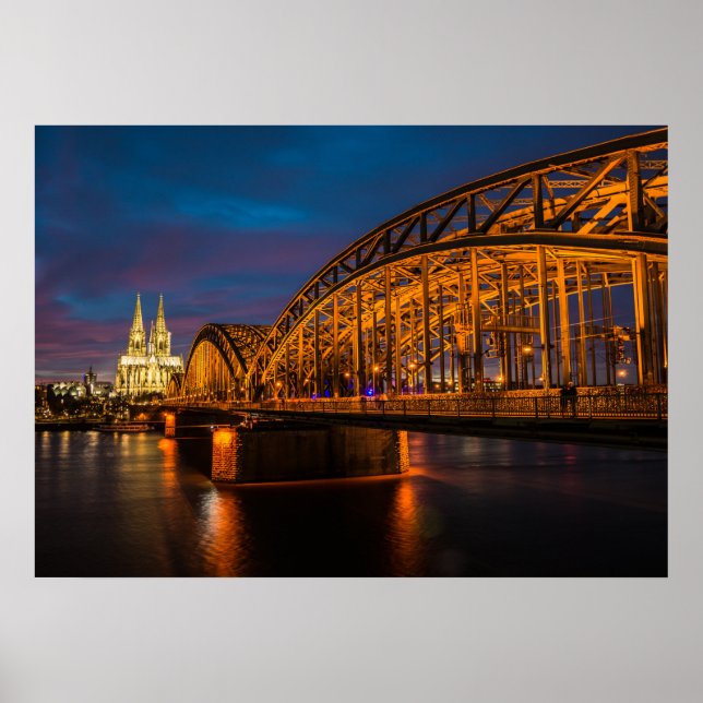 Cologne Hohenzollern Bridge Poster (Vorne)