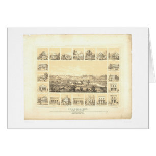 Coloma, carte panoramique 1857 (0423A) de CA