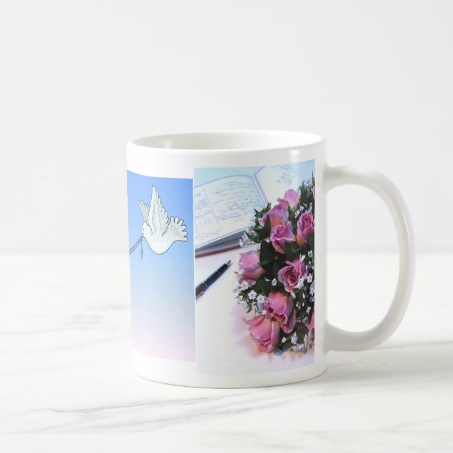 Colombes de transporteur et tasse de faveur de (Droite)