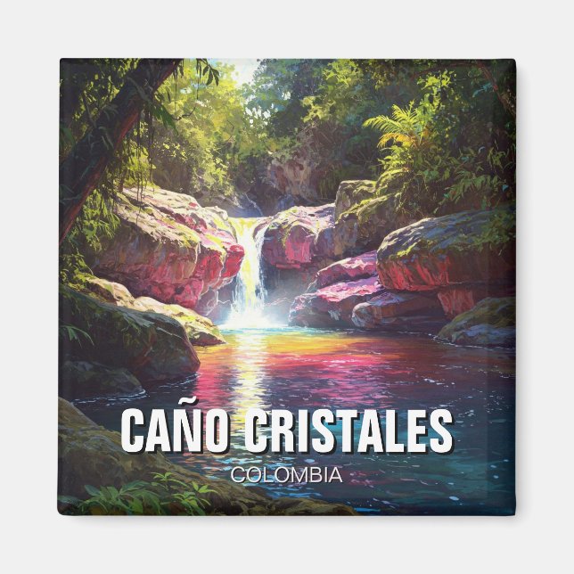 Colombia Cano Cristales Travel Magnet (Vorne)