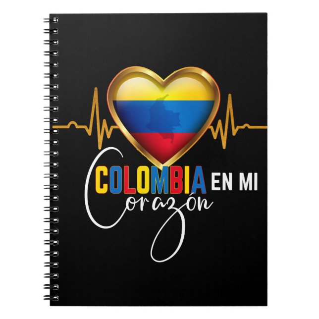 Colombia en mi Corazon Colombian Pride Notizblock (Vorderseite)